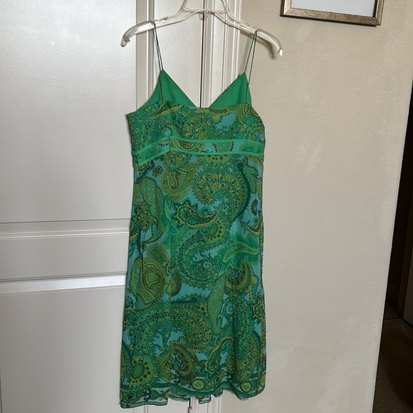 Donna Morgan silk chiffon paisley 2 pc dress set - Picture 7 of 7